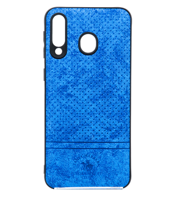 Накладка Santa Barbara velvet для Samsung M30 blue