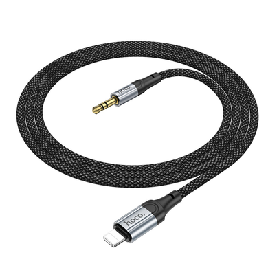 AUX кабель Hoco UPA26 Fresh digital audio conversion cable Lightning 1m black