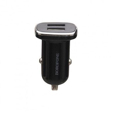 Авто Зарядний Пристрій Borofone BZ12 2.4A /2 USB black