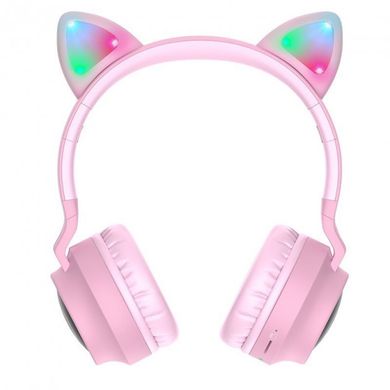 Bluetooth стерео гарнитура Hoco W27 CAT EAR Wireless headphones Pink