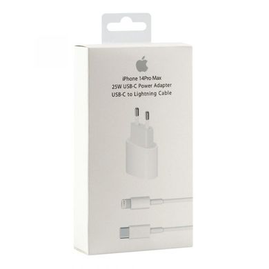Сетевое зарядное устройство Apple iPhone 14 Pro Max PD 25W Type-C to Lightning white