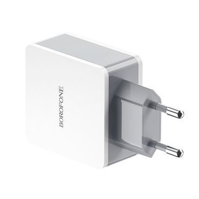 Сетевой блок питания Borofone BA43A QC3.0 18W 4usb (EU) white