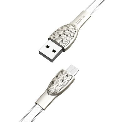 USB кабель HOCO U52 Bright Micro1,2m silver