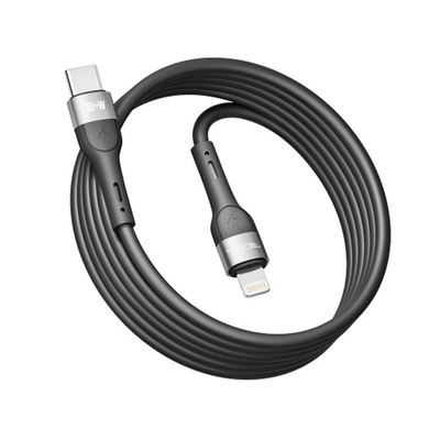 Кабель Ridea RC-XS51 X-silicone 30W/2m Type-C to Lightning black