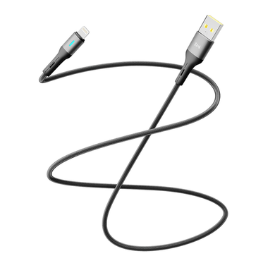 USB кабель YOKI SOLID YK-SO15 Lightning 2.4A 1.2m black