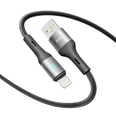 USB кабель YOKI SOLID YK-SO15 Lightning 2.4A 1.2m black