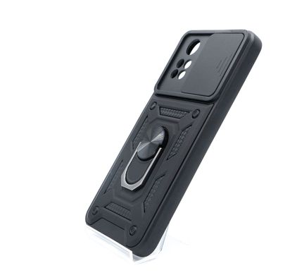 Чохол Camshield Serge Ring for Magnet для Xiaomi Poco M4 Pro 4G black протиударний шторка/захист кам