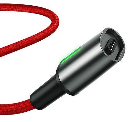 USB кабель Baseus Zink Magnetic Lightning 2.4A 1m CALXC-A09 red