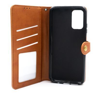 Чехол-книжка кожа для Xiaomi Poco M3 brown Getman Gallant PU
