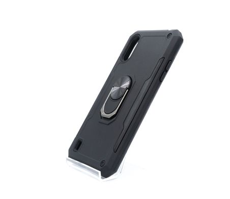 Чохол Serge Ring for Magnet для Samsung A01 black протиударний з магнит тримачем