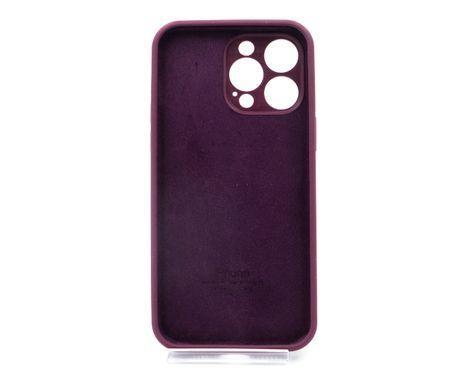 Силіконовий чохол Full Cover для iPhone 14 Pro Max plum Full Camera