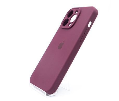 Силіконовий чохол Full Cover для iPhone 14 Pro Max plum Full Camera