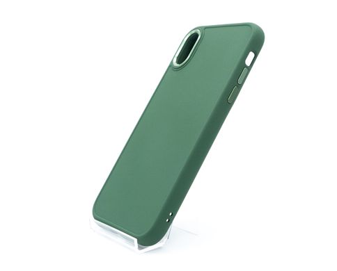 TPU чохол Bonbon Metal Style для iPhone XR army green