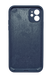Силіконовий чохол Full Cover Square для iPhone 11 midnight blue Full Camera