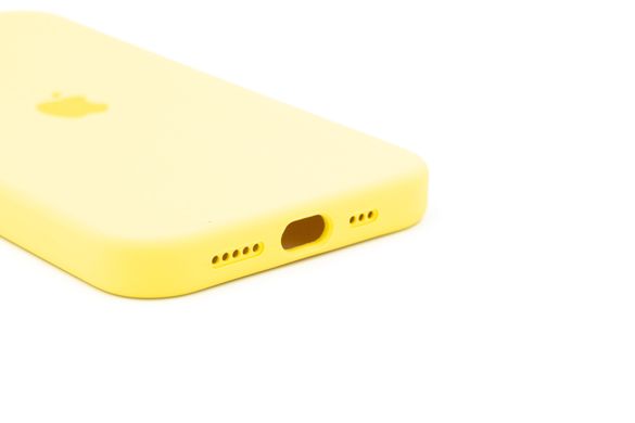 Силіконовий чохол Full Cover для iPhone 12/12 Pro neon yellow