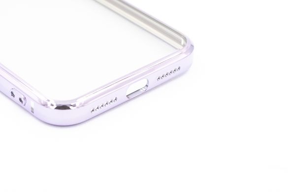 Силіконовий чохол Сlear для iPhone XR violet Full Camera з глянсовою окантовкою