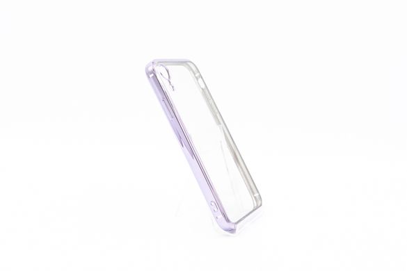 Силіконовий чохол Сlear для iPhone XR violet Full Camera з глянсовою окантовкою