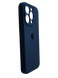 Силіконовий чохол Full Cover для iPhone 15 Pro Max deep navy Full Camera
