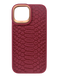 Чохол Kajsa Snake Pattern для iPhone 14 burgundy