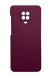 Силиконовый чехол Fibra для Xiaomi Redmi Note 9 Pro marsala Full camera