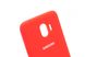 Силиконовый чехол Full Cover для Samsung J4 2018 red