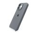 Силіконовий чохол Full Cover для iPhone 15 Pro Max pebble (dark gray) Full Camera