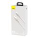 USB кабель Baseus Cafule Metal Type-C 66W 1m white