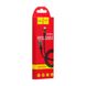 USB кабель Hoco X26 Xpress Charging Lightning 2A 1m black-red