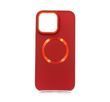 TPU чохол Bonbon Metal Style with MagSafe для iPhone 14 Pro Max red