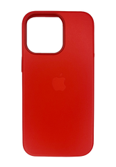 Чохол Leather with Magsafe для iPhone 12 mini red