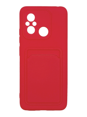 Силіконовий чохол WAVE Colorful Pocket для Xiaomi Redmi 12C red Full Camera