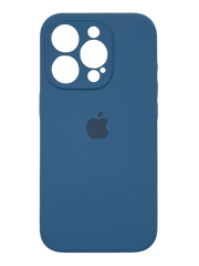 Силіконовий чохол Full Cover для iPhone 15 Pro blue cobalt Full camera