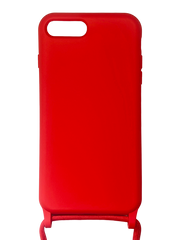 Силіконовий чохол WAVE Lanyard для iPhone 7+/8+ red (TPU)