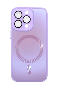 Чохол TPU+Glass Sapphire Midnight with MagSafe для iPhone 13 Pro lilac