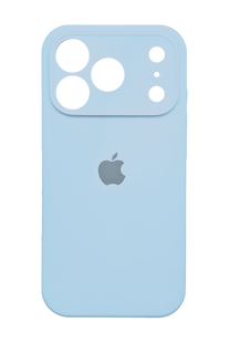 Силіконовий чохол Full Cover для iPhone 17 Pro sky blue Full Camera