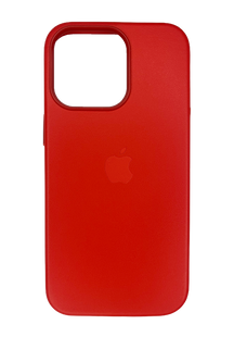 Чехол Leather with Magsafe для iPhone 12 mini red