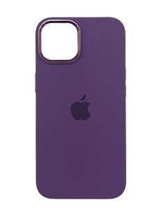 Силиконовый чехол Metal Frame and Buttons для iPhone 14 purple