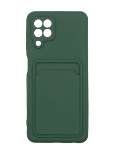 Силіконовий чохол WAVE Colorful Pocket для Samsung A22/M22/M32 dark green Full Camera