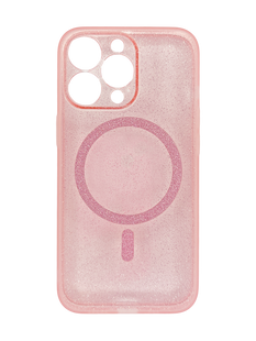 Чохол Sequins Case для iPhone 13 Pro with MagSafe pink (блискітки)