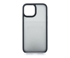 Чохол Shadow Matte Metal buttons для iPhone 13 mini black/black (PC+TPU)