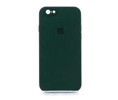 Силіконовий чохол Full Cover Square для iPhone 6 dark green Camera Protective