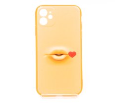 Силіконовий чохол Emoji для iPhone 11 orange