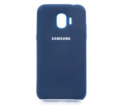 Силіконовий чохол Full Cover для Samsung J2 Pro 2018 blue без logo