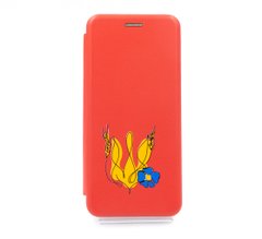 Чохол книжка Original шкіра MyPrint для Samsung A22 4G red (Синій мак)