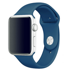 Силіконовий ремінець для Apple Watch Sport Band 42/44/45/49mm (M) 2pcs blue cobalt