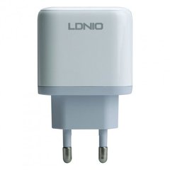 Мережевий зарядний пристрій LDNIO A2526C PD/QC 45W white