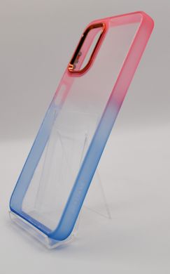 TPU+PC чехол Fresh sip series для Samsung A13 4G blue/pink