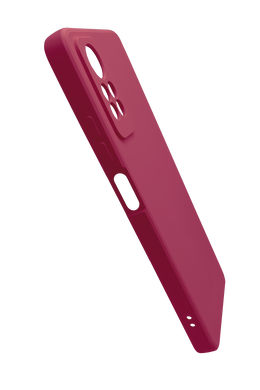 Силіконовий чохол Full Cover для Xiaomi Redmi Note 12Pro 4G rose red Full camera без logo
