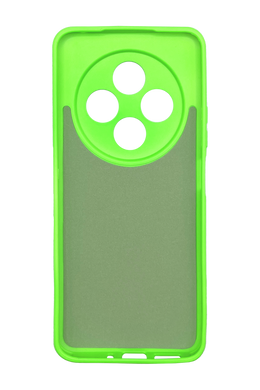 Силіконовий чохол SMTT для Xiaomi Redmi 14C neon green Full Camera з мікрофіброю