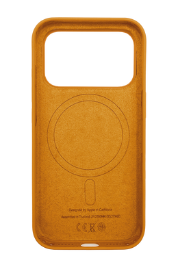 Силіконовий чохол with MagSafe для iPhone 17 Pro orange 1:1 Smart animation з кнопкою